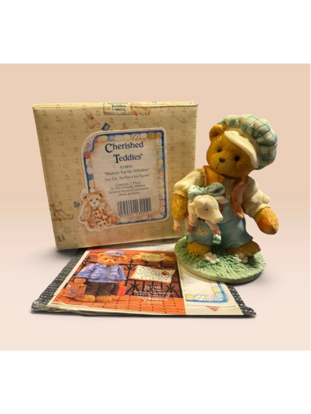 Cherished Teddies Tom The Piper's Son Figurine 624810